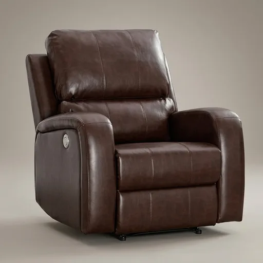 HAOMARKETS Electric Recliner Chair, Soft PU Leather Power Recliners with Padded Backrest, Single Overstuffed Heavy Duty Reclining Sofa for Living Room Bedroom