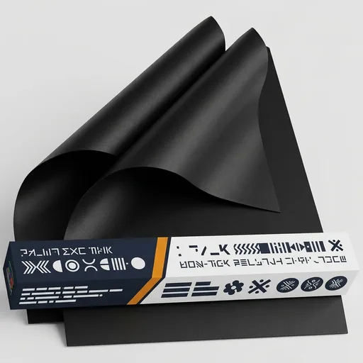 Oven Liners for Bottom of Oven - 2 Pack Large Heavy Duty Mats, 17”x25” Non-Stick Reusable Liner for Electric, Gas, Toaster Ovens, Grills - BPA & PFOA Free Kitchen Accessory to Keep Oven Clean (Black)