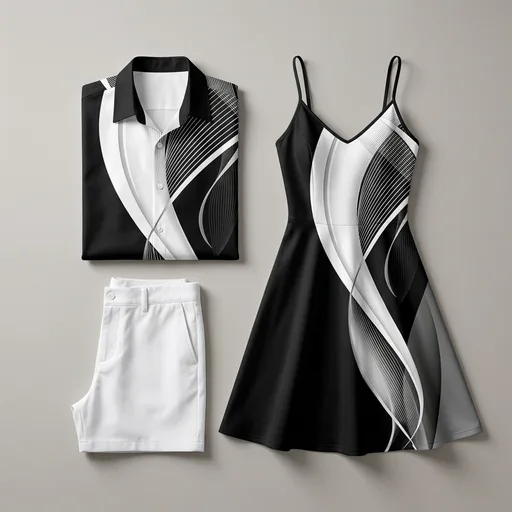 2 CUTE in blk & white, matching him & her set