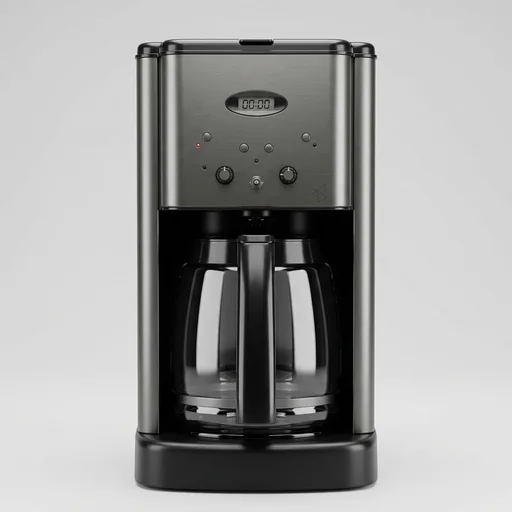 Cuisinart 12 Cup Brew Central Maker Coffee Maker, Black Stainless Steel, DCC-1200BKSNAS