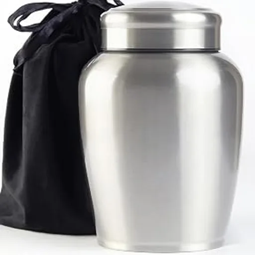 Beautiful stainless steel adult urn