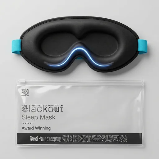 myhalosSleep Mask for Men and Women, 3D Blackout Eye Masks for Sleep | Sleeping Mask, Blindfold, Zero Pressure, Breathable, Side Sleepers &Eyelash Friendly, Nig