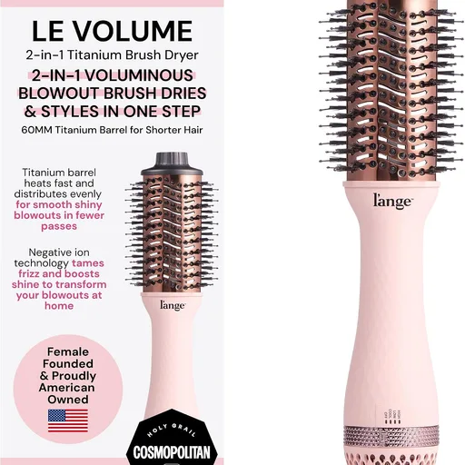 L'ANGE HAIR Le Volume 2-in-1 Titanium Blow Dryer Brush